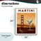 Stupell Industries Retro Martini & Bridge View Framed Giclee, design by Brett Blumenthal